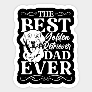 The best golden retriever dad ever Sticker